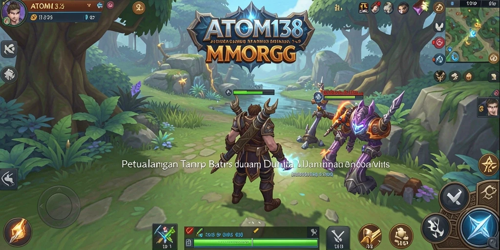 Gameplay ATOM138 yang menarik dalam dunia MMORPG yang luas.