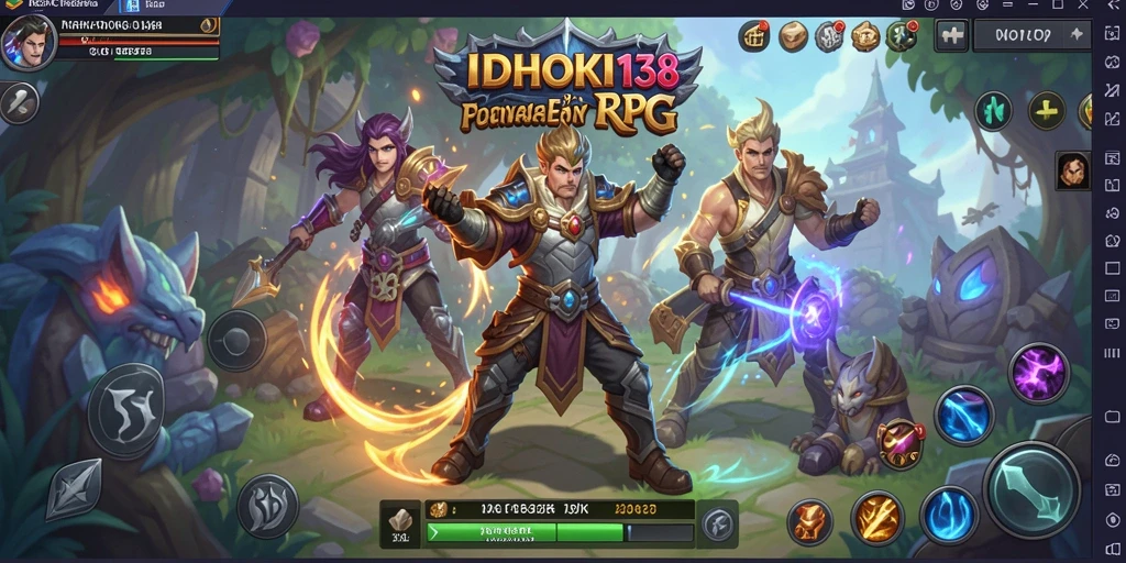 Screenshot permainan IDRHOKI138 menampilkan aksi seru dalam dunia RPG.