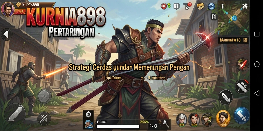 Screenshot gameplay KURNIA898 menampilkan pertempuran strategi yang mendebarkan.