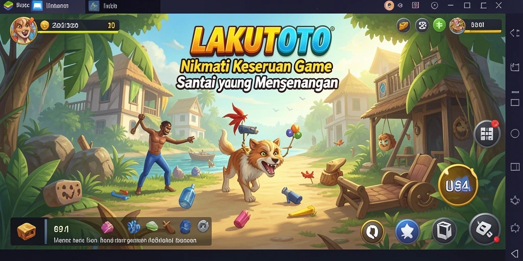 Tangkapan layar dari gameplay LAKUTOTO yang seru dan menantang.