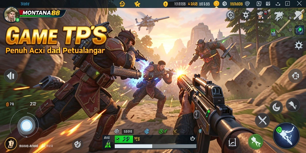 Tampilan aksi seru dalam gameplay <strong>MONTANA88</strong> yang menggugah adrenalin.