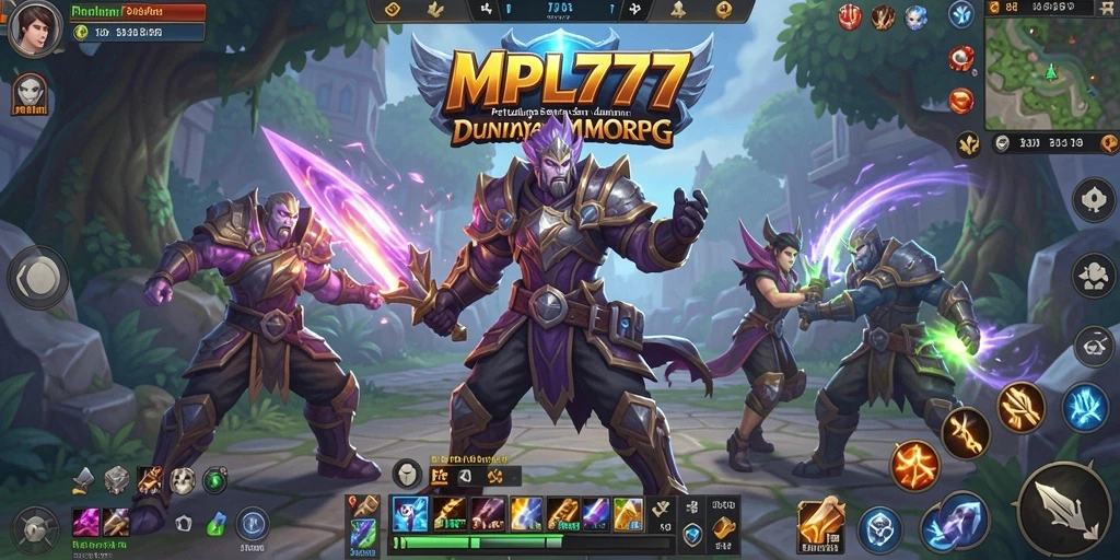 Tangkapan layar MPL777 menampilkan aksi petualangan seru dalam MMORPG.