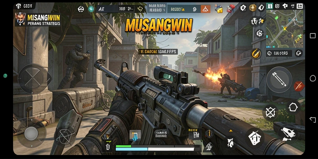 Tangkapan layar gameplay MUSANGWIN yang menegangkan.