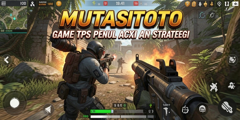 Skrinsut gameplay MUTASITOTO menampilkan pertempuran seru dalam lingkungan yang realistis.