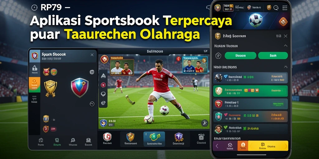 Screenshot gameplay RP79 menampilkan antarmuka taruhan olahraga yang menarik.