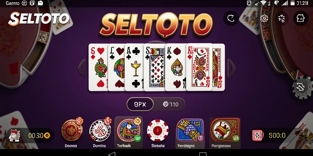 Screenshot gameplay SELTOTO menampilkan momen seru bermain Domino.