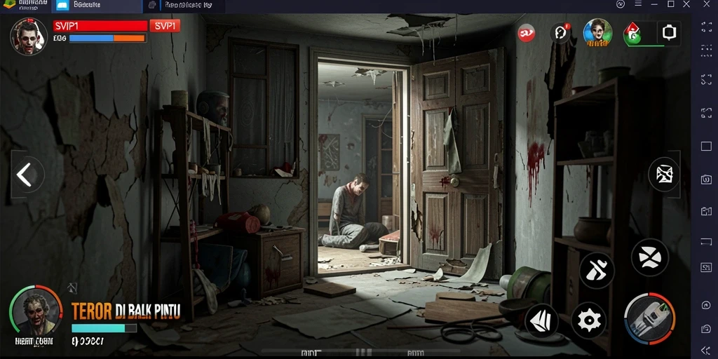 Screenshot utama SVIP1 menampilkan suasana mencekam dan gameplay yang menegangkan.