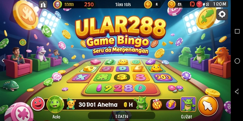 Tangkapan layar gameplay ULAR288 menampilkan suasana seru pertandingan Bingo.