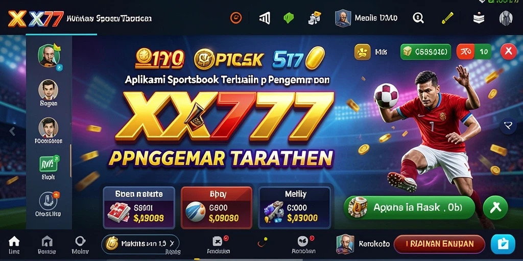 Screenshot utama menunjukkan antarmuka taruhan yang menarik dan mudah digunakan.